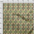 thumbnail image 3 of oneOone Velvet Sea Green Fabric Check Sewing Craft Projects Fabric Prints By Yard 58 Inch Wide, 3 of 5