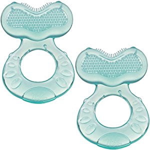 nuby silicone teether with bristles