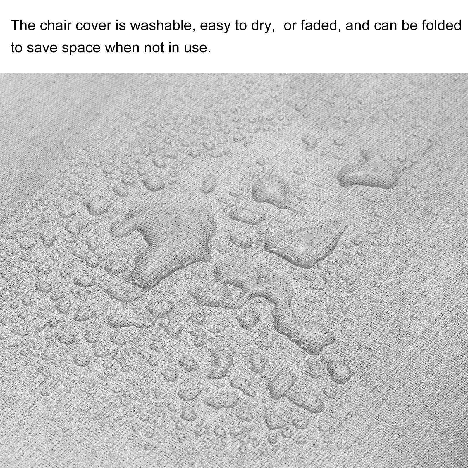 Uxcell 78.7" Length Outdoor Patio Waterproof Furniture Chaise Lounge Chair Cover, Silver