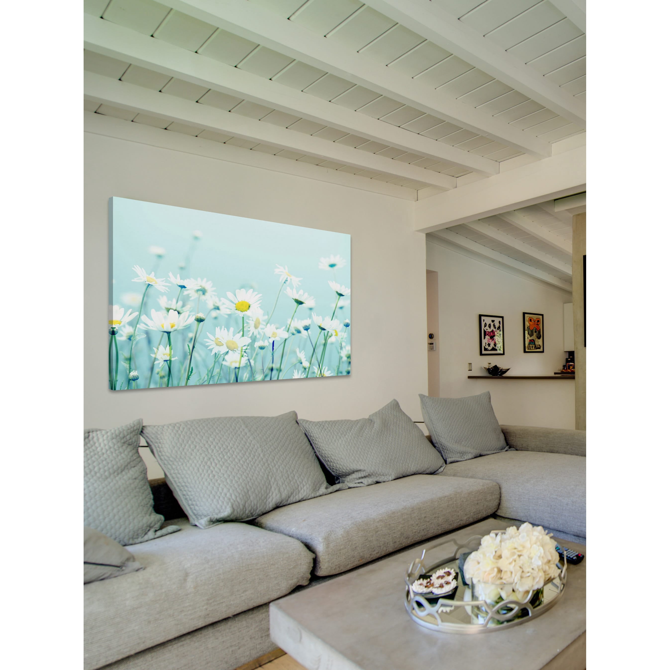 Marmont Hill "Dancing Daisies" by Robert Dickinson Painting Print on Canvas