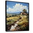 thumbnail image 2 of Designart "Rustic Farmhouse Getaway III" Countryside Floater Framed Wall Art Living Room, 2 of 5