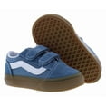 thumbnail image 4 of Vans Old Skool Velcro Suede Infant/Toddler Shoes Size 10, Color: Gum Blue/True White, 4 of 5