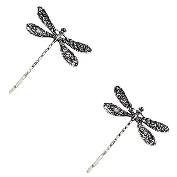2 Piezas Pinza para el Cabello de Libélula Plateada Boda Retro Pasador Antiguo Tocado Nupcial Color Desgaste de la Cabeza Accesorios para el Cabello para Niñas Mujeres Damas Horquillas Horquillas Horq