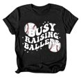 thumbnail image 5 of adviicd Hauts de Gym pour Femmes T-Shirt pour Femmes à Imprimé Graphique T-Shirt de Randonnée d'Été à Manches Courtes T-Shirt d'Entraînement Haut Noir,P, 5 of 5