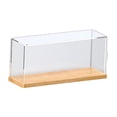 thumbnail image 3 of Luzkey Countertop Action Figures Display Box Showcase Organizer Multifunctional Dustproof Wood Bottom for Small Ornaments Accessory 30x10x13.5cm, 3 of 8