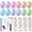 12 Colors Cat Eye Gel Nail Polish Set, variant on SAVILAND 12 Colors Cat Eye Gel Nail Polish Set: Iridescent Blue Green Yellow Red Aurora Cateye Gel Polish Smooth Shimmer Glitter Magnetic Gel Nail Polish with Magnet Stick