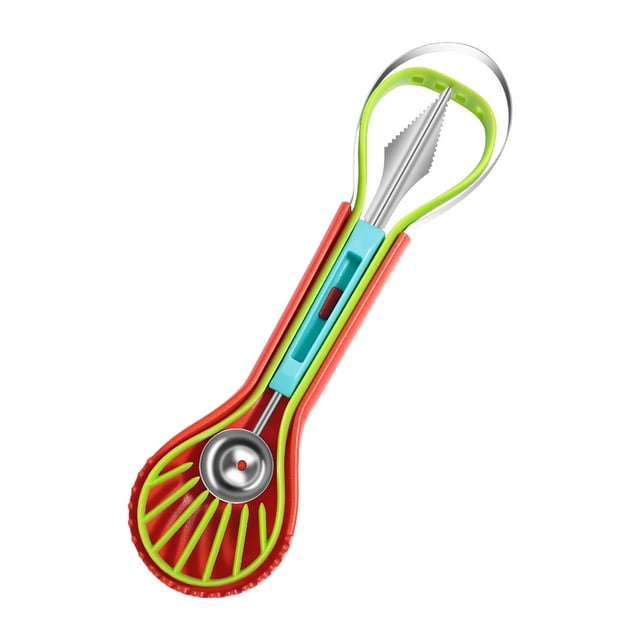 TIELUTT Melon Set Fruit Tool Watermelon Fruit and Quickly Melon Cutter Fruit Carving Tools for Cool Apartment Stuff Rainbow Kitchen Cute Kitchen Gadgets Man Kitchen Stuff Wedding Registry Must Haves