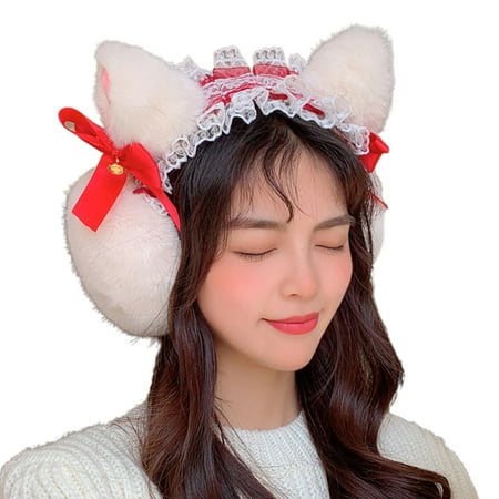 

GENEMA Earcaps Fleece Winter Earmuffs For Women Girl Fur Winter Ear Warmer Earmuffs Ear Muffs Earcap Plush Earmuffs Headband