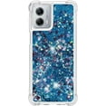 thumbnail image 3 of Slim Fit Phone Case for Motorola G 5G 2023,Soft TPU Glitter Liquid Quicksand Effect Silicone Stylish Case,Screen and Camera Protection Cover for Moto G 5G 2023,LSWT Blue, 3 of 14