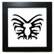 thumbnail image 1 of Insecto araña Negro Telaraña ilustración Mesa de pared con marco cuadrado negro, 1 of 4