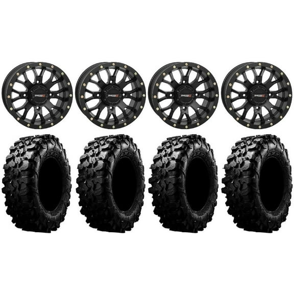 System 3 ST-3 Black 15" Wheels 35" Carnivore Tires Polaris RZR XP 1000 / PRO XP / Ranger XP 900/1000