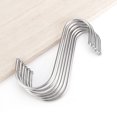 thumbnail image 4 of Paquete de 10 ganchos con forma de acero inoxidable, perchas de Metal, ganchos para colgar para cocina, taller, baño, jardín, 4 of 5