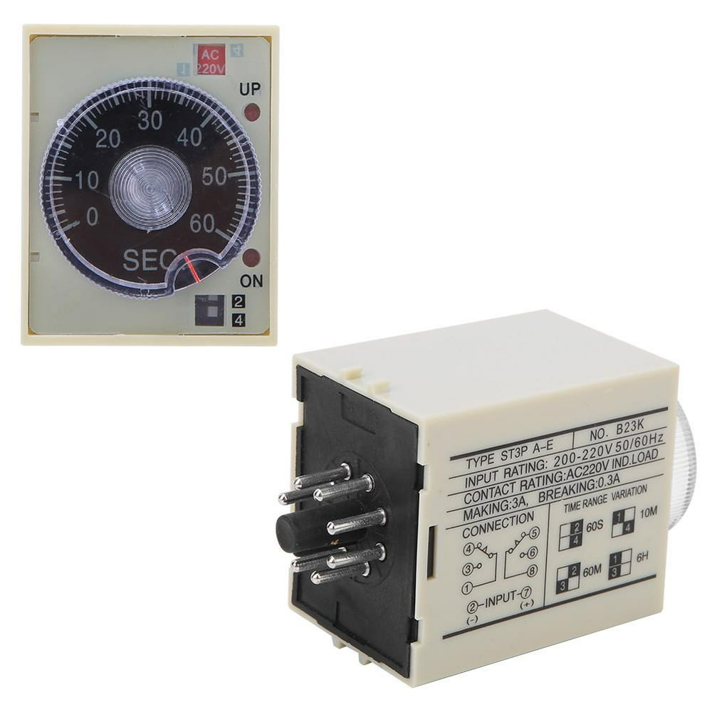 OTVIAP Adjustable Time Relay,Delay Timer Time Relay Adjustable Knob