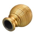 thumbnail image 3 of Uxcell 6Pack Plastic Rhombic Curtain Rod Finials Fit 26-28mm Dia Drapery Rail (Gold), 3 of 6