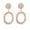 Rose Gold, variant on Personality Earrings Leaves Beautiful Earrings Irregular Mesh
