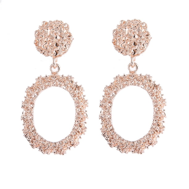 Pendientes para mujer, regalos para mujer, pendientes con personalidad, hojas, hermosos pendientes de diamantes, pendientes de malla irregular.