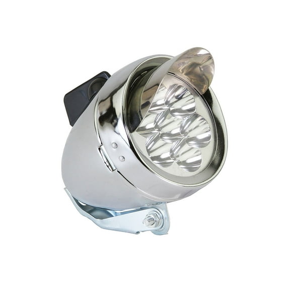 Bike Bullet Light 7/Led Bulb L-7 Chrome.