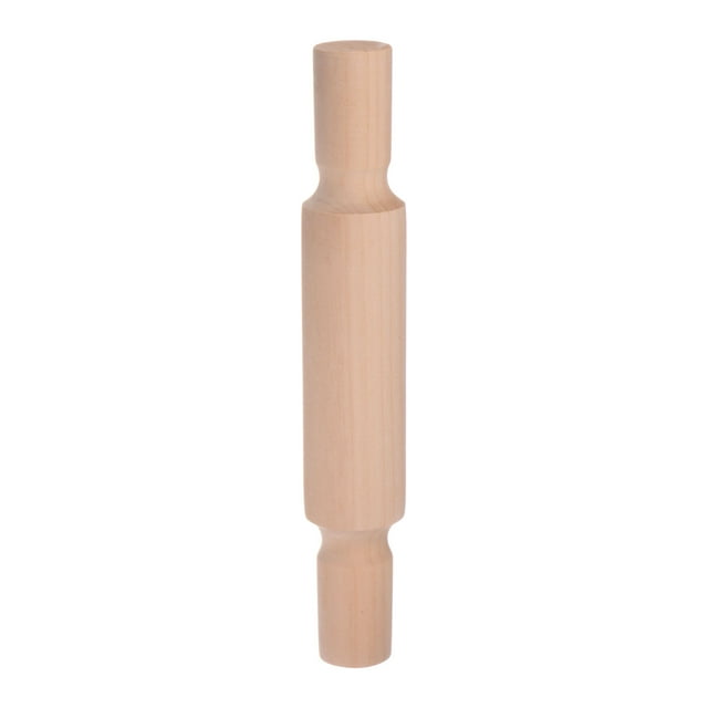 Madera Arcilla Rodillo 8 Pulgadas Plano Patrón Modelado Sólido Madera Antiaadherente Arcilla Mano Rodillos Relieve Mini Madera Rodantes Pasadores para Artesanías