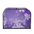 thumbnail image 2 of Haiem Snowflakes Print Toaster Covers 4 Slice Wide Slot,Bread Dust Cover & Fingerprint Protection,Bread Machine Cover,Appliance Covers, 2 of 7