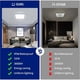 thumbnail image 5 of Lámpara de techo LED cuadrada de 30 W, IP54, resistente al agua, 2700 lm, 6500 K, luz blanca fría, para baño, cocina, pasillo, balcón, 25 cm [Clase energética E], 5 of 5