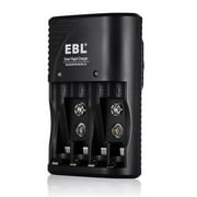 EBL EBL-802 Battery Charger for AA AAA 9V Ni-MH Ni-CD Rechargeable Batteries