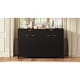 thumbnail image 4 of Harper & Bright Designs Wood Sideboard Cabinet with Storage, Fluted Accent Cabinet with Doors and Drawers for Entryway, Living Room, Foyer, Black, 4 of 14