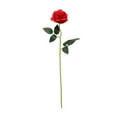 thumbnail image 2 of Awwp Red Artificial Rose 19.6", Single Stem Flower, Realistic Silk Rose for Wedding Bouquet Centerpiece, Long Stem Faux Rose for Home Table Birthday Decor DIY Arrangements, 2 of 9