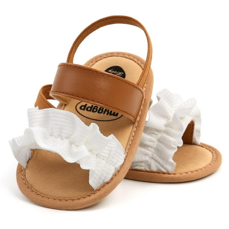 Up to 30% OFF  New Spring Summer Baby Shoes Girls Toddler Flat Lace Sandals Soft Sole  Breathable Mesh  Non-Slip Sole  Casual Comfort  For Toddlers  Lightweight  Easy to Wear