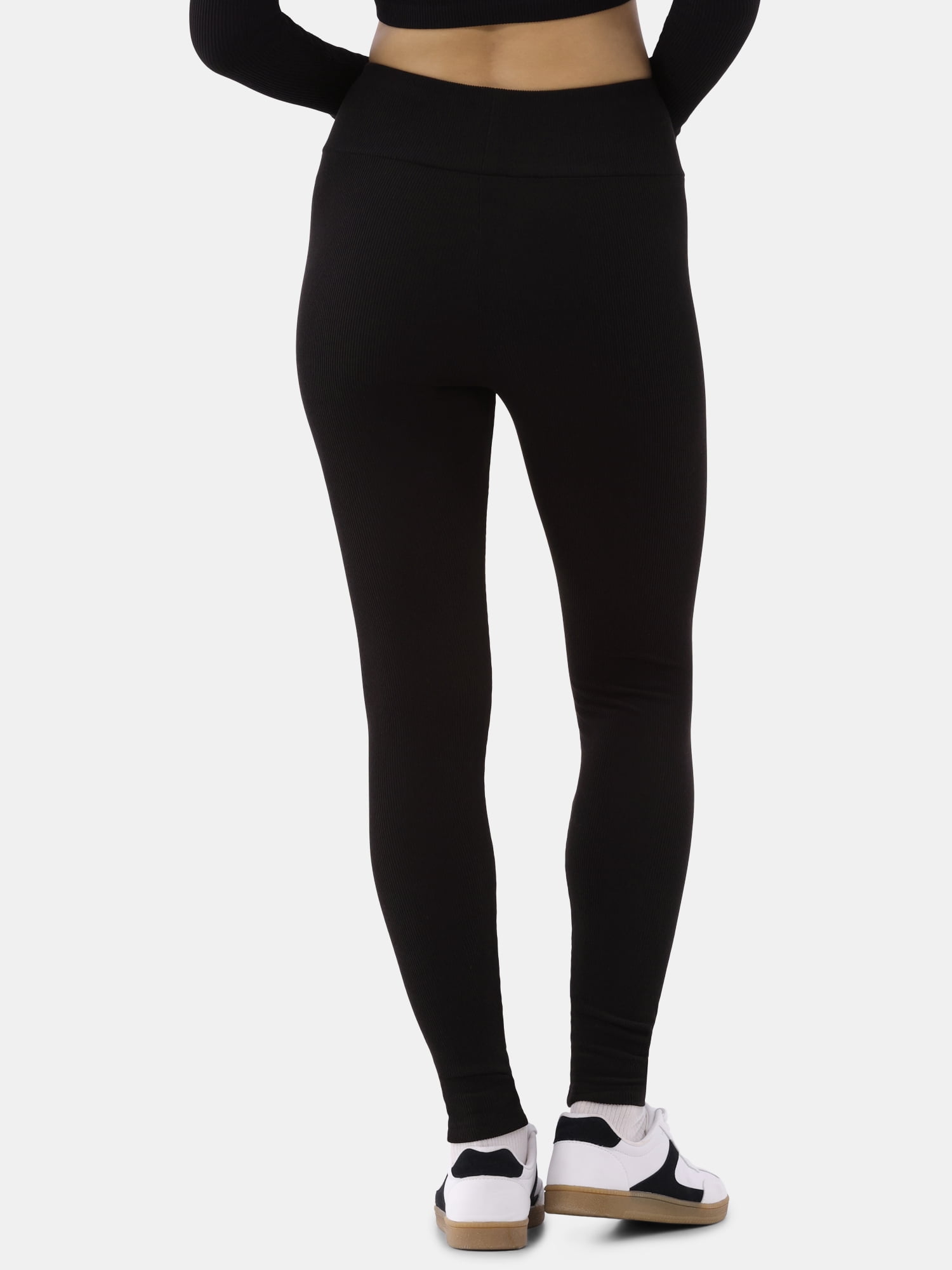 No Boundaries Ribbed Ankle Leggings, 27.5'' Inseam, Women's