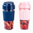 thumbnail image 4 of SHAR Portable Blender Cup, USB Electric Juicer Blender, USB Juice Blender, Juicer Blender Cup, Juicer Cup Fruit Blender, USB Portable Blender Blender Blue, 4 of 5