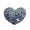 blue, variant on Valentine Leopard Heart Plush Toy, Soft Heart-Shaped Stuffed Pillow Gift for Couples, Anniversary & Romantic Surprises