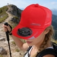 thumbnail image 4 of Breathable Semi Mesh Fan, Solar Powered Fan Hat, Rechargeable Wide Brim Cap, Hands Free Cooling Headwear, Unisex Outdoor Accessory for Fishing and Gardening, 4 of 5