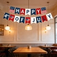 thumbnail image 6 of OAVQHLG3B 4th of July Banner, Party In The USA 250th anniversary Fourth of July Decorations Patriotic Banners, Red Blue White Independence Day Banner Bunting Decor for Home Party Mantel Supplies, 6 of 6