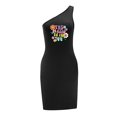 thumbnail image 4 of Vestido de mujer con hombros descubiertos, vestido de verano para adolescentes, para fiestas nocturnas, trabajo, compras L, 4 of 7
