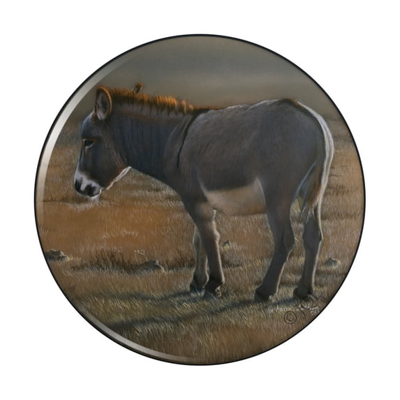 Burro Small Donkey Pinback Button Pin