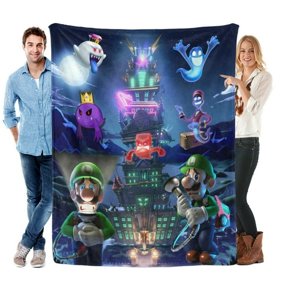 Luigis Mansion Blanket Soft Bed Sofa Couch Throw Comfortable Birthday Gift