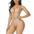 thumbnail image 4 of Women's Backless Body Shaper Bra - Plunging Deep V-Neck Shapewear for Weddings, 4 of 5