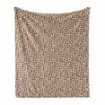 thumbnail image 1 of Earth Tones Soft Flannel Fleece Throw Blanket, Coffee Beans Roasted Colombian Caffeine Taste Ethiopian Kitchen, Cozy Plush for Indoor and Outdoor Use, 50" x 70", Caramel Brown Camel, by Ambesonne, 1 of 6