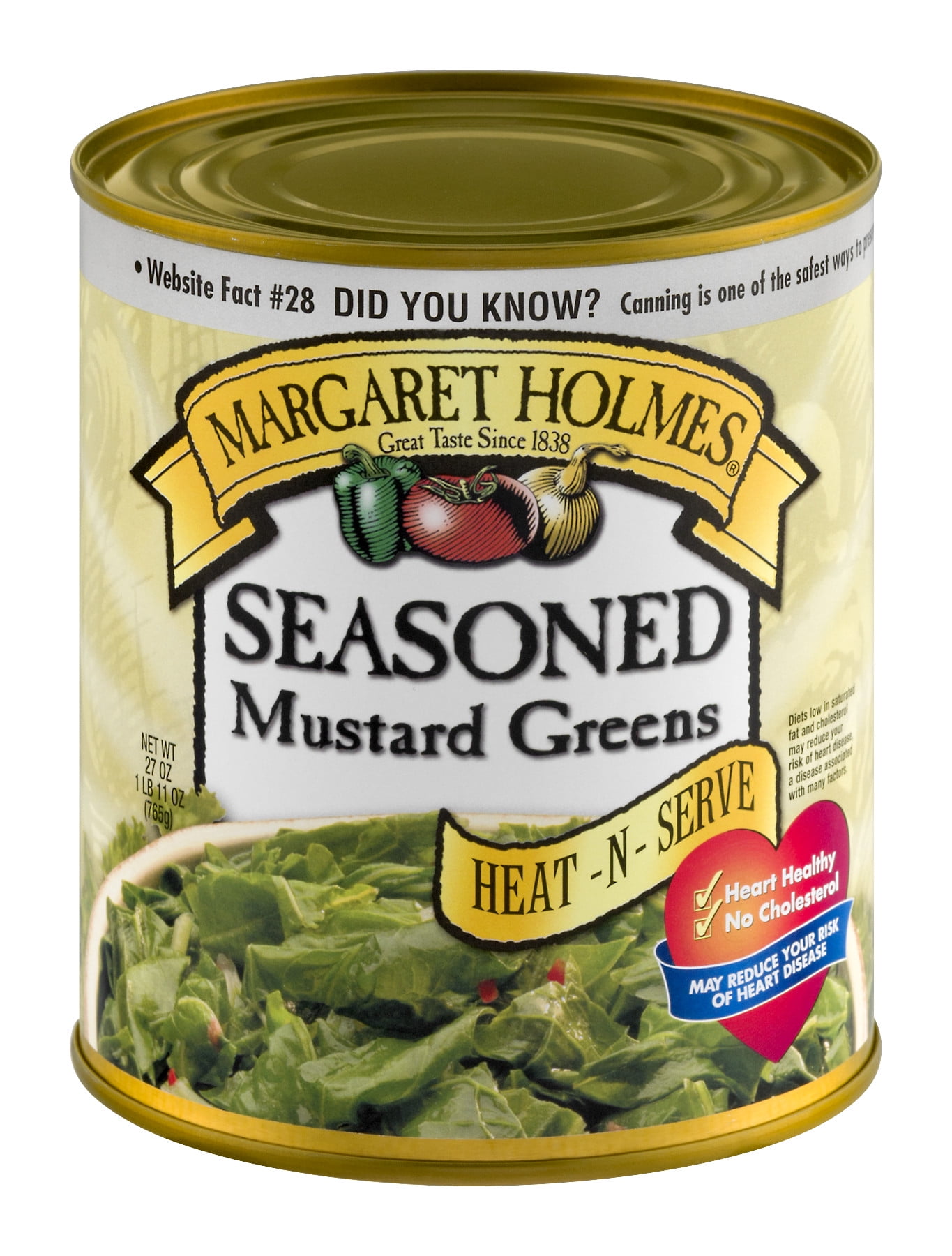 Margaret Holmes Canned Mustard Greens, 27 oz