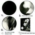 thumbnail image 3 of Designart "Monochrome Water Portrait" Fashion Woman Wall Decor, 3 of 7