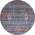 thumbnail image 2 of Addison Rugs Mayfield Premium Machine Washable Transitional Floral Blue Round Rug, 8' x 8', 2 of 6