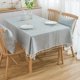 thumbnail image 1 of Xiao Hua Mantel de comedor de estilo rural, impermeable y resistente a las arrugas, rectangular, apto para cocina y comedor, azul, 35,43 x 51,2 pulgadas, 1 pieza, 1 of 5