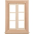 thumbnail image 1 of Ventanas para casa de muñecas 1:12, Mini muebles de madera, marco de ventana para casa de muñecas, marco de ventana en miniatura, modelo, accesorios para muebles de casa de muñecas, 1 of 5