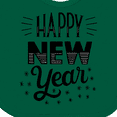 thumbnail image 4 of Inktastic Happy New Year in Hand Lettering Boys or Girls Baby Bib, 4 of 4