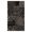 Black and Black, variant on Jewel Power-Loomed Multi-Pattern 2' x 3' Rug, Black