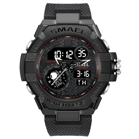 Findtime Man Watch for Men Sports Quartz Wristwatch Outdoor Waterproof Military Digital Watches Dual Time and Stopwatch Alarm Clock