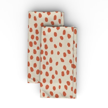 

Cotton Sateen Dinner Napkins (Set of 2) - Spice Abstract Dots Orange Scatter Pumpkin Polka Nursery Animal Print Autumn Print Cloth Dinner Napkins by Spoonflower