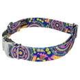 thumbnail image 3 of Country Brook Petz® Premium Blue Boho Mandala Dog Collar and Leash, Small, 3 of 6