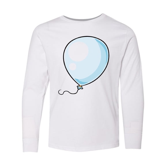 Inktastic Blue Balloon Long Sleeve Youth T-Shirt