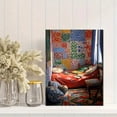 thumbnail image 2 of Qisvanset 12x16 Inch Still Life with Birds and Art Supplies Canvas Painting Wall Art, 2 of 5